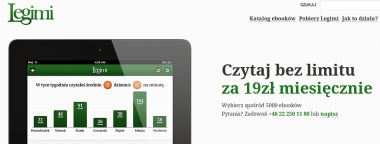 Legimi wprowadza abonament 19 zł miesięcznie z nieograniczonym dostępem do e-booków