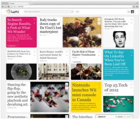 Lumi nowy serwis curation oparty na analizie odwiedzanych stron internetowych