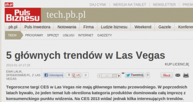 5 głównych trendów w Las Vegas – Ewa Lalik w „Pulsie Biznesu”
