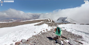 google street view aconcagua summit