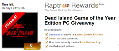 Promocyjne Dead Island z serwisu Raptr – polska gra niedostępna na terytorium Polski