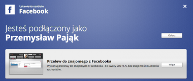Przelewy bankowe przez Facebooka. Czy to w ogóle ma sens?