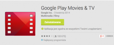 Filmy w Google Play właśnie wylądowały w Polsce!