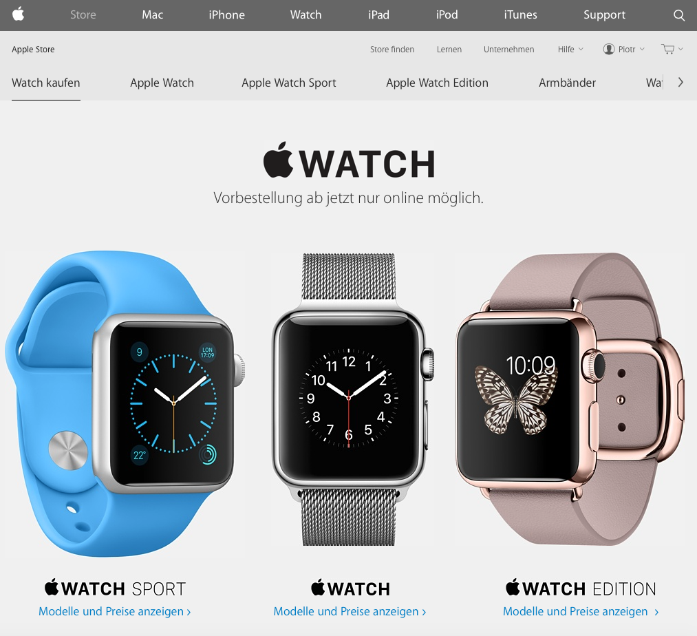 apple store watch 5