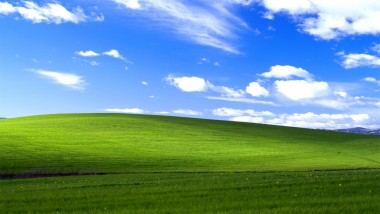 Oto popularna tapeta z systemu Windows XP.