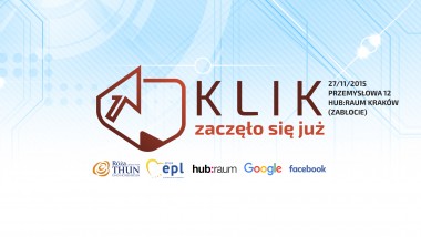 Klik: zaczęło się już! Zapraszam do Krakowa w ten piątek