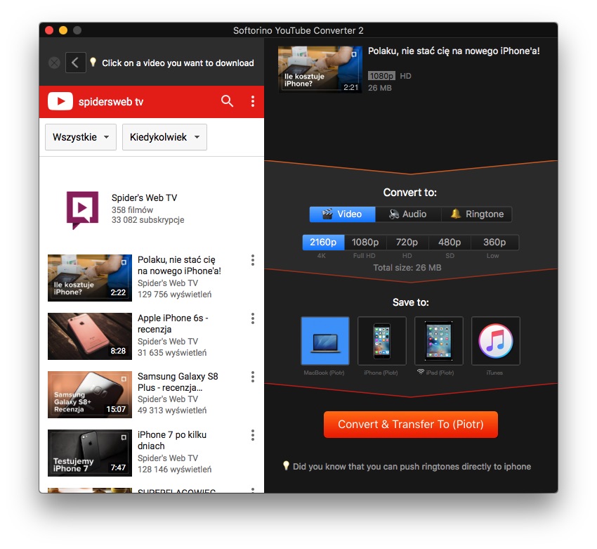 softorino youtube converter for android