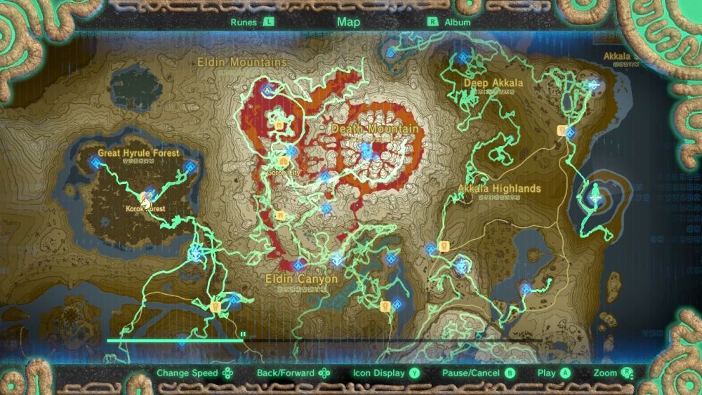 legend of zelda breath of the wild map interactive