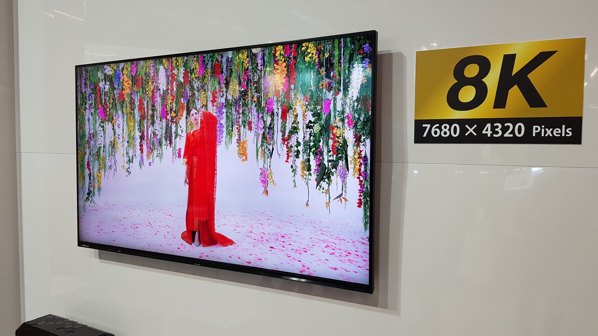 telewizor 8k sharp aquos electronics show