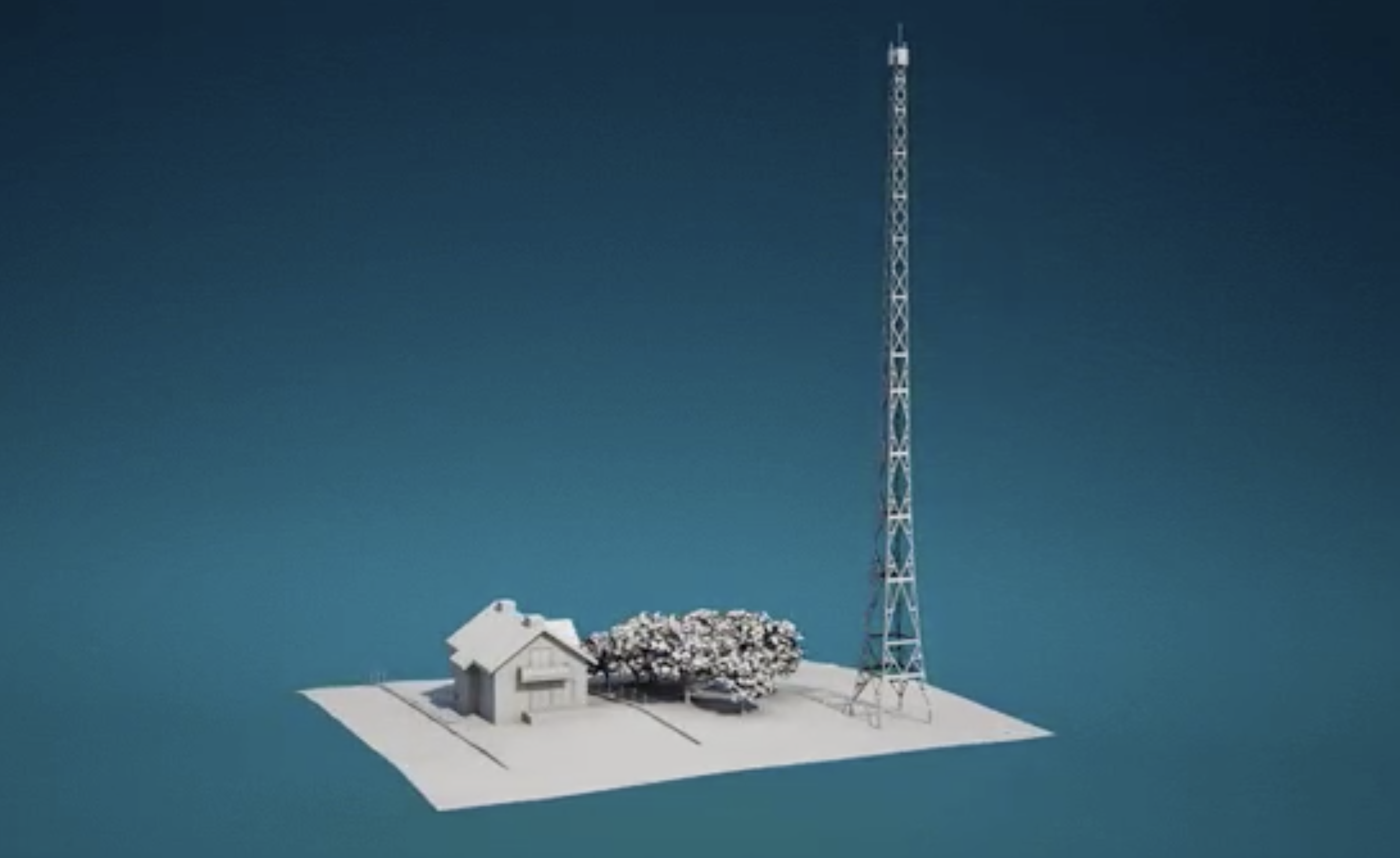 Maszt Play w Maciejowie - mieszkaniec protestuje. Zrobił nawet wizualizację 3D