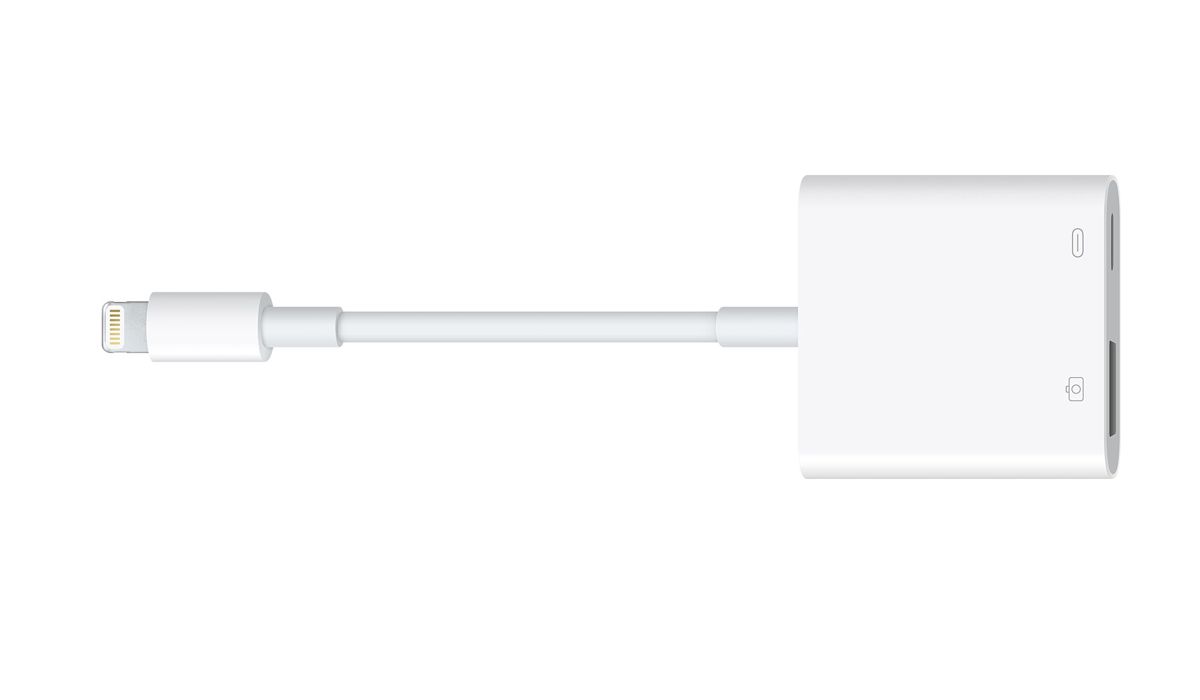 apple adapter usb lightning iphone camera