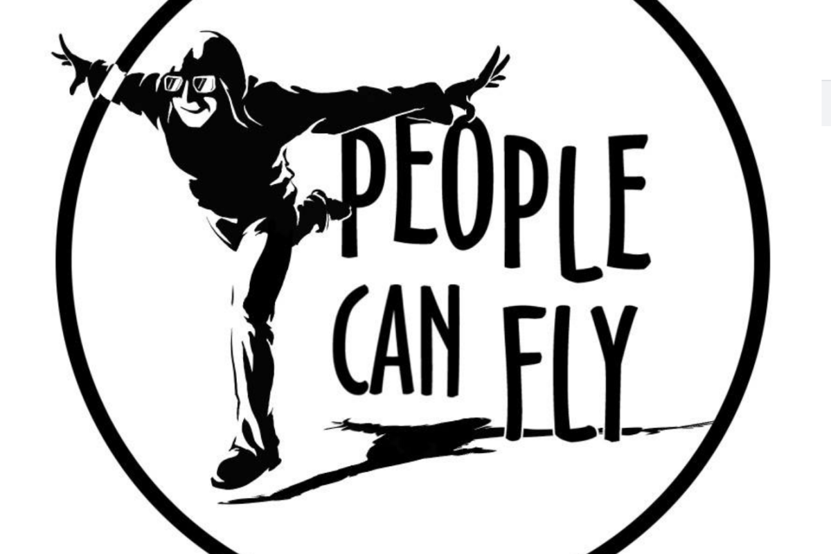 L can fly ve bir de. People can Fly игры. People can Fly logo. People can Fly проекты. Outriders people can Fly.