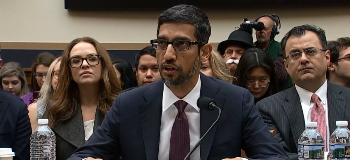 Sundar Pichai przesłuchanie przed komisją amerykańską
