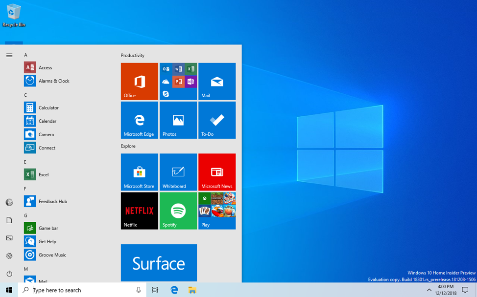 Microsoft - odswiezony windows 10