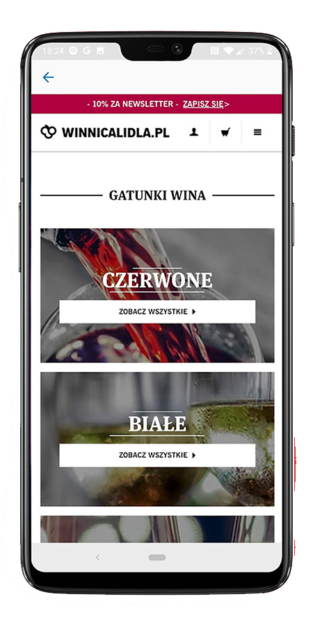 Lidl's vineyard in the application