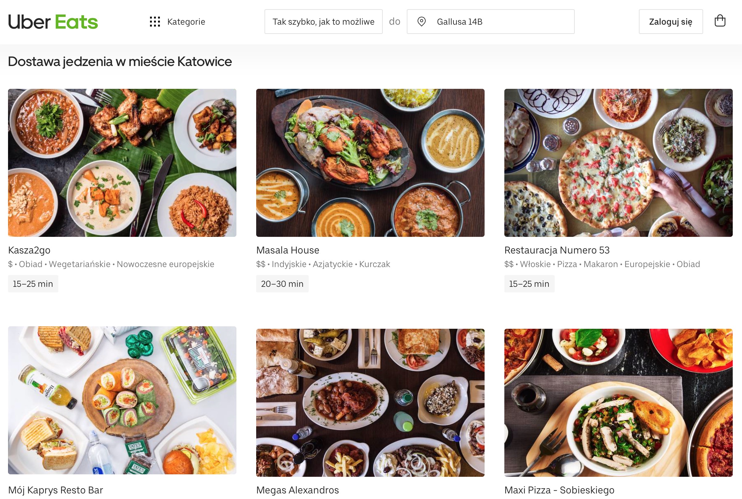 Maybe sushi before the shift? Uber Eats is already operating in Katowice