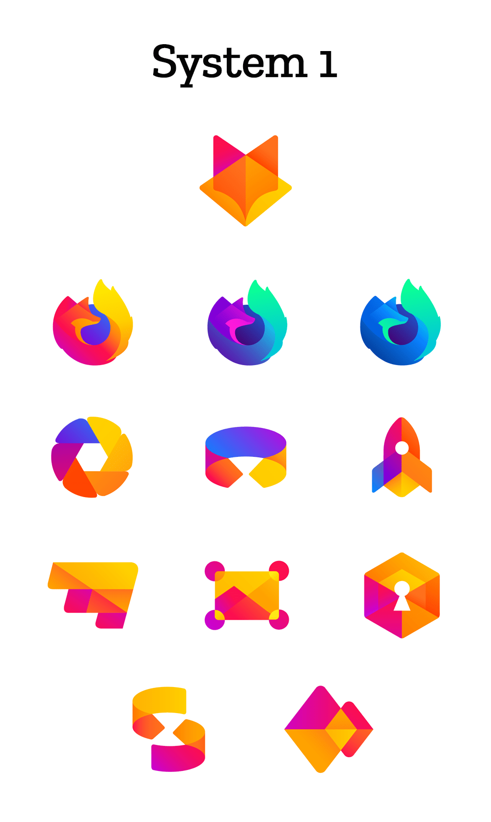 New firefox logo suggestions