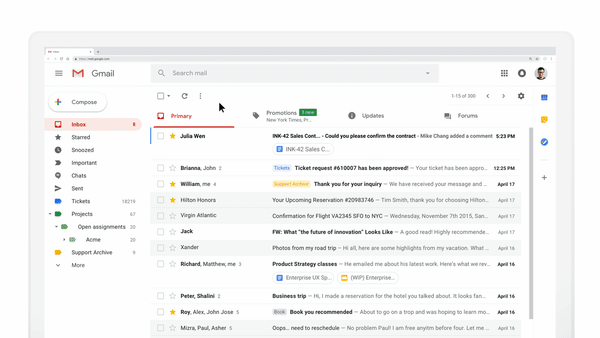 gmail dynamic e-mails