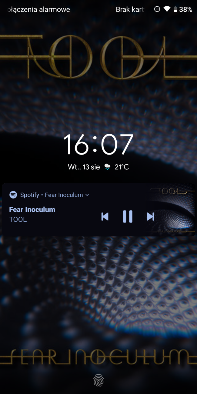 Spotify widget on Android