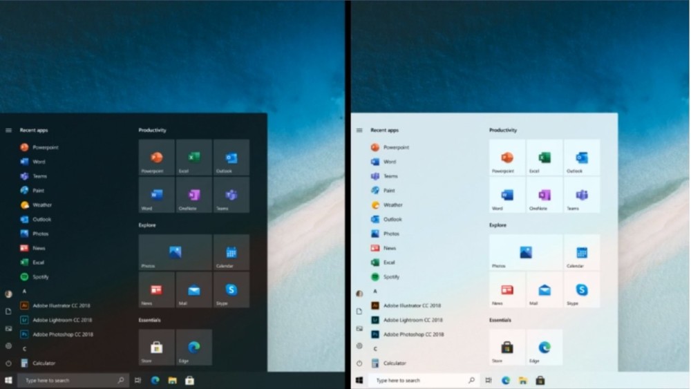 windows 10 tiles color