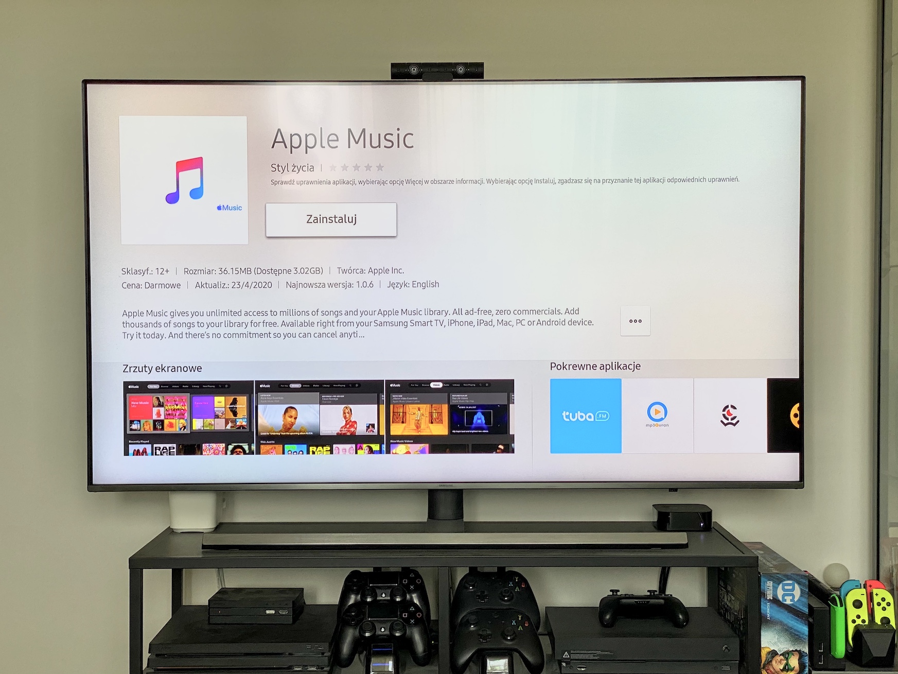 apple music samsung smart tv app
