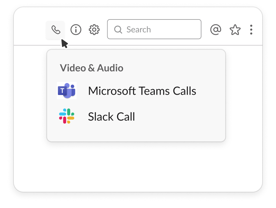 slack microsoft teams zoom audio talk integration 1