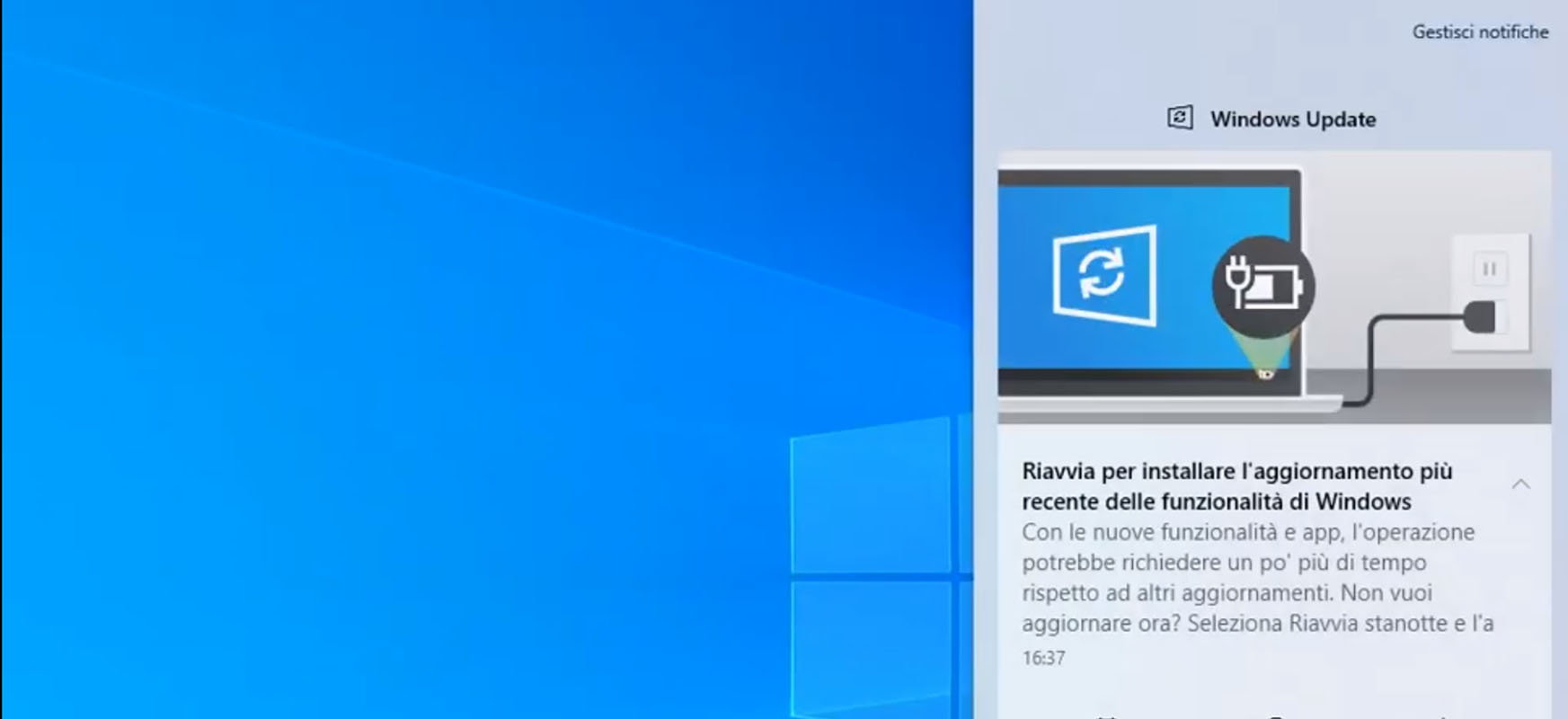 windows 10 2004 aktualizacja powiadomienie