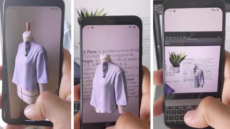 kopiowanie obiektów smartfonem