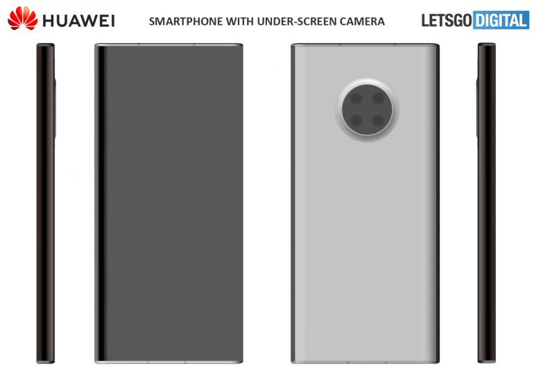 This is what Huawei smartphones with a selfie camera under the screen will look like