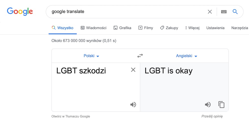 Google translate 10c LGBT