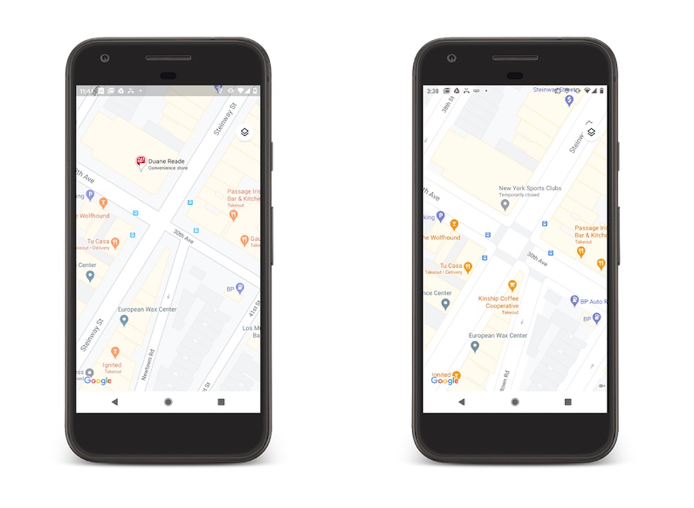 Google Maps will turn green and yellow to better show the topography