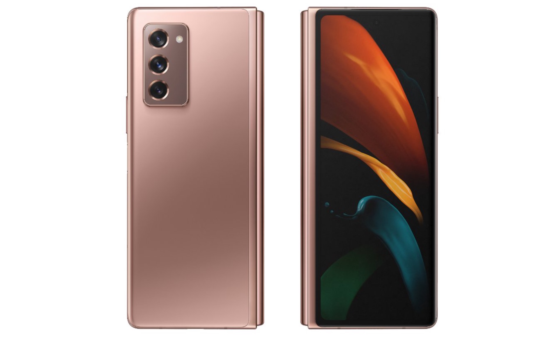samsung galaxy with fold 2 rose gold