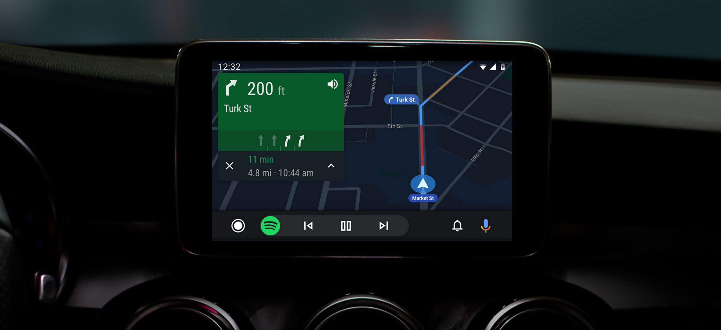 google mapy android auto