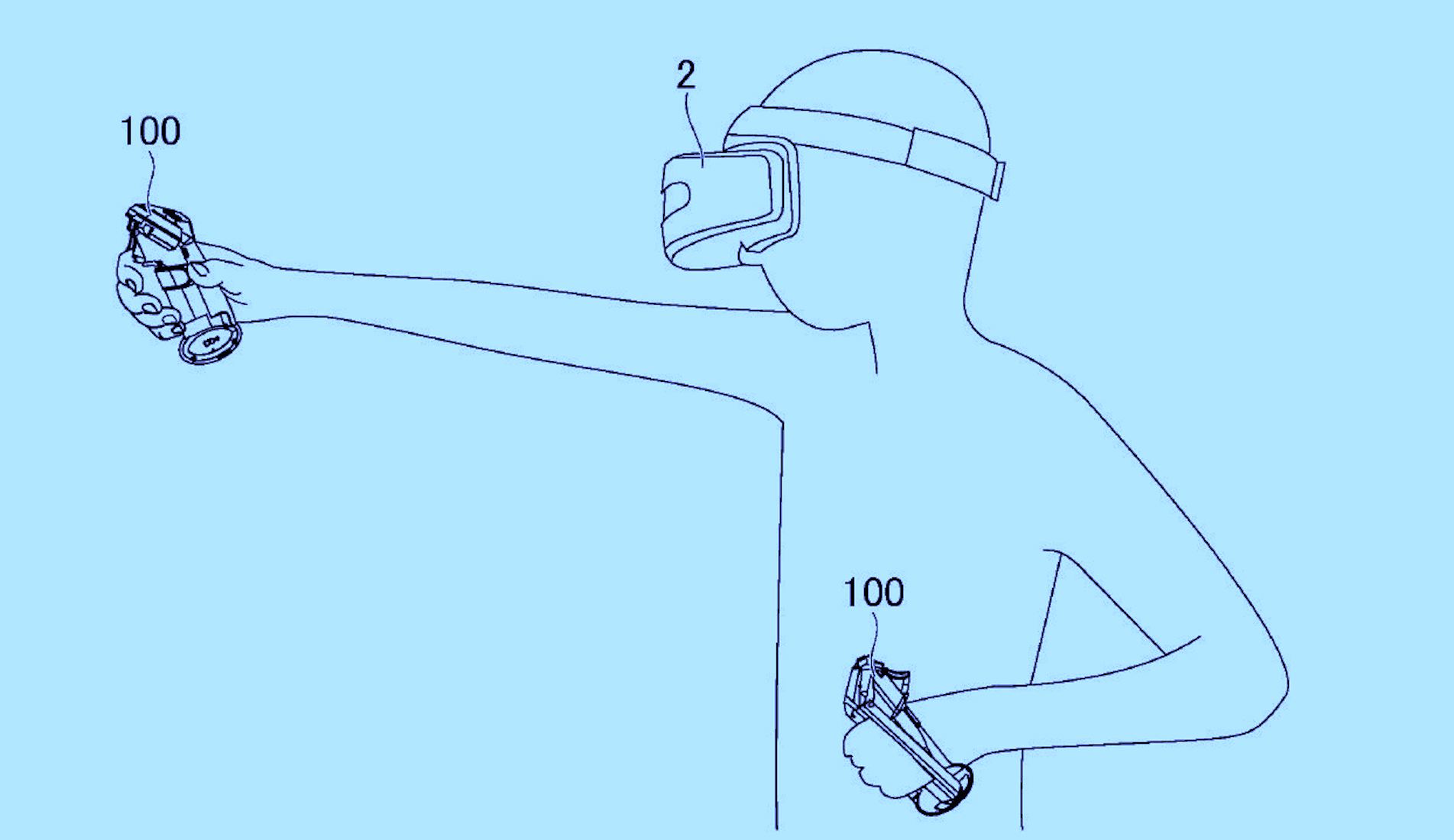 Kontroler Sony do PSVR/PSVR2 na patencie