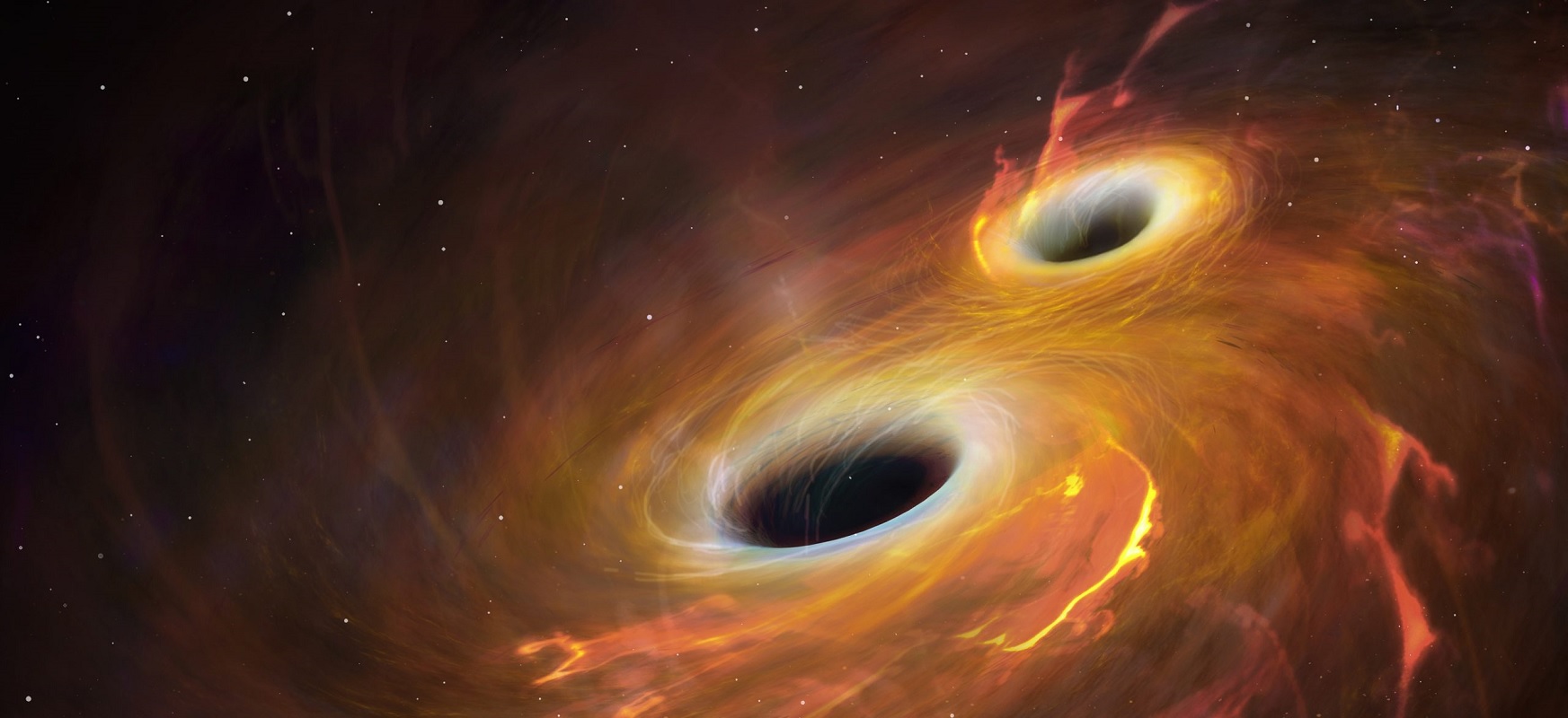 Astronomers observe a record collision of two black holes. The ...