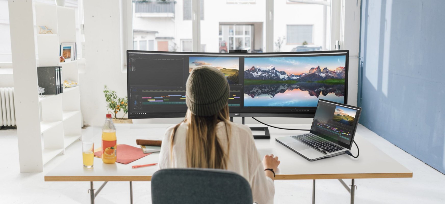Ogrom przestrzeni. Profesjonaliści pokochają monitor Philips 499P9H
