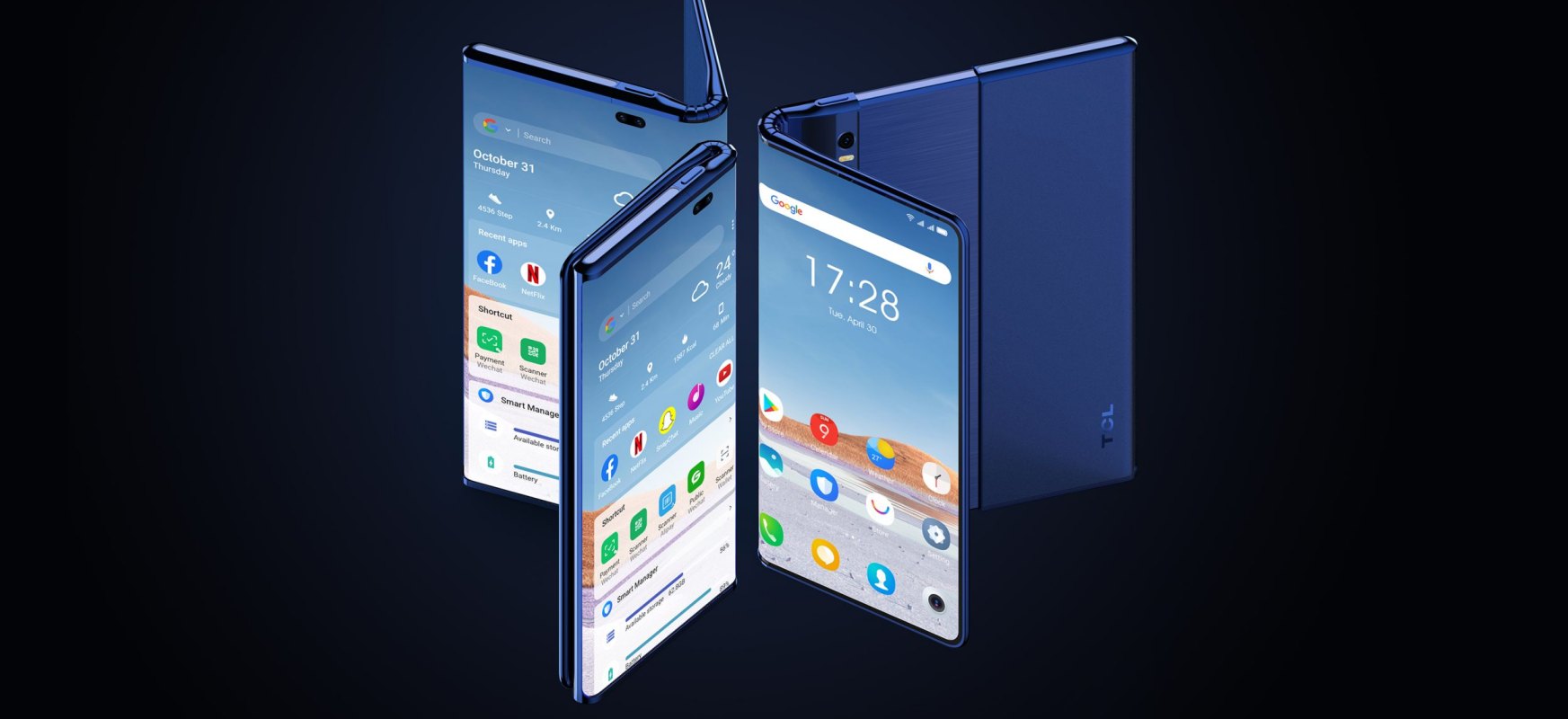 TCL Fold'n'roll - składany i rozwijany smartfon