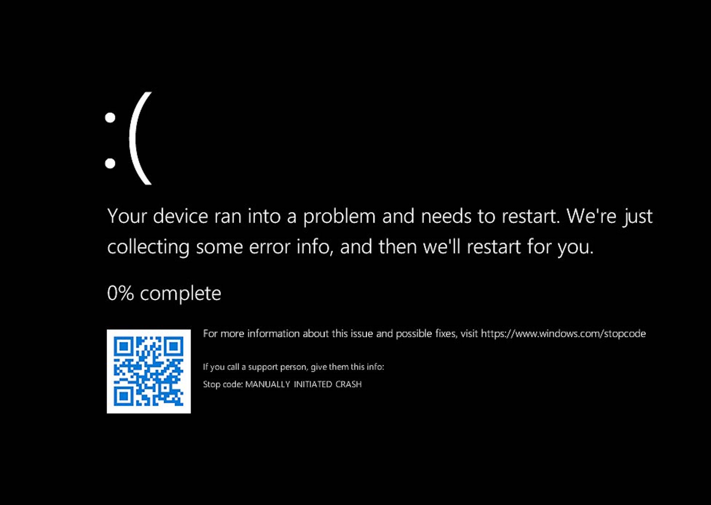 windows 11 bsod czarny insider