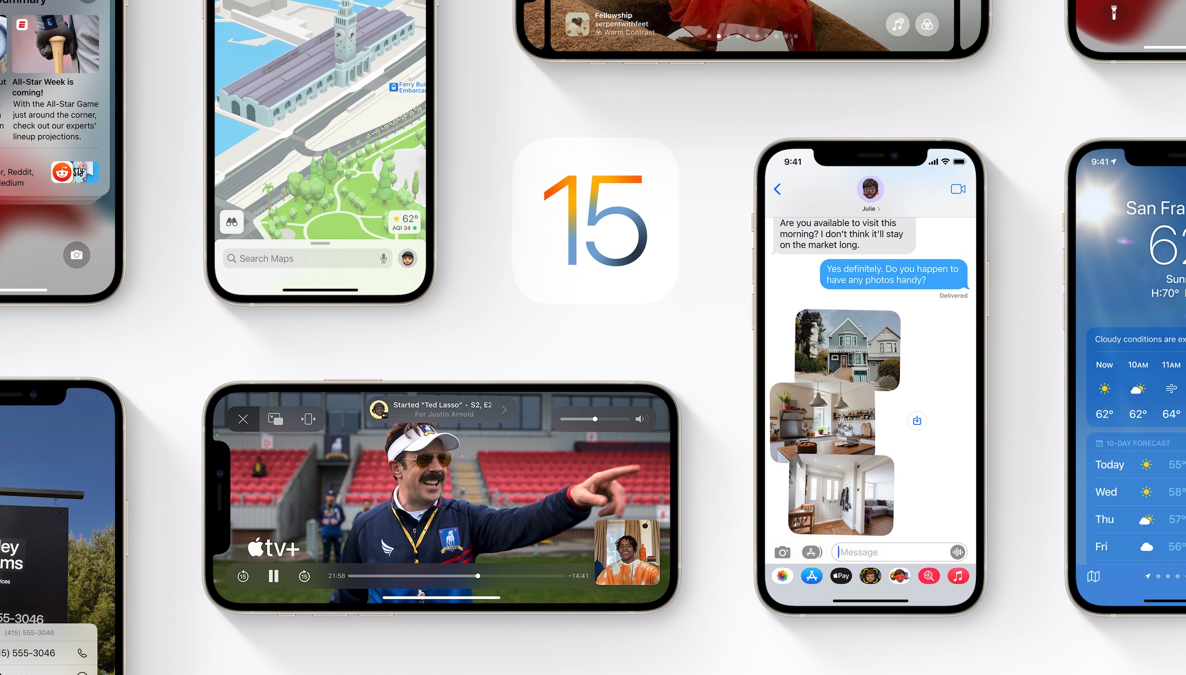 iOS 15 iPadOS iPhone iPad Apple aktualizacja 2021