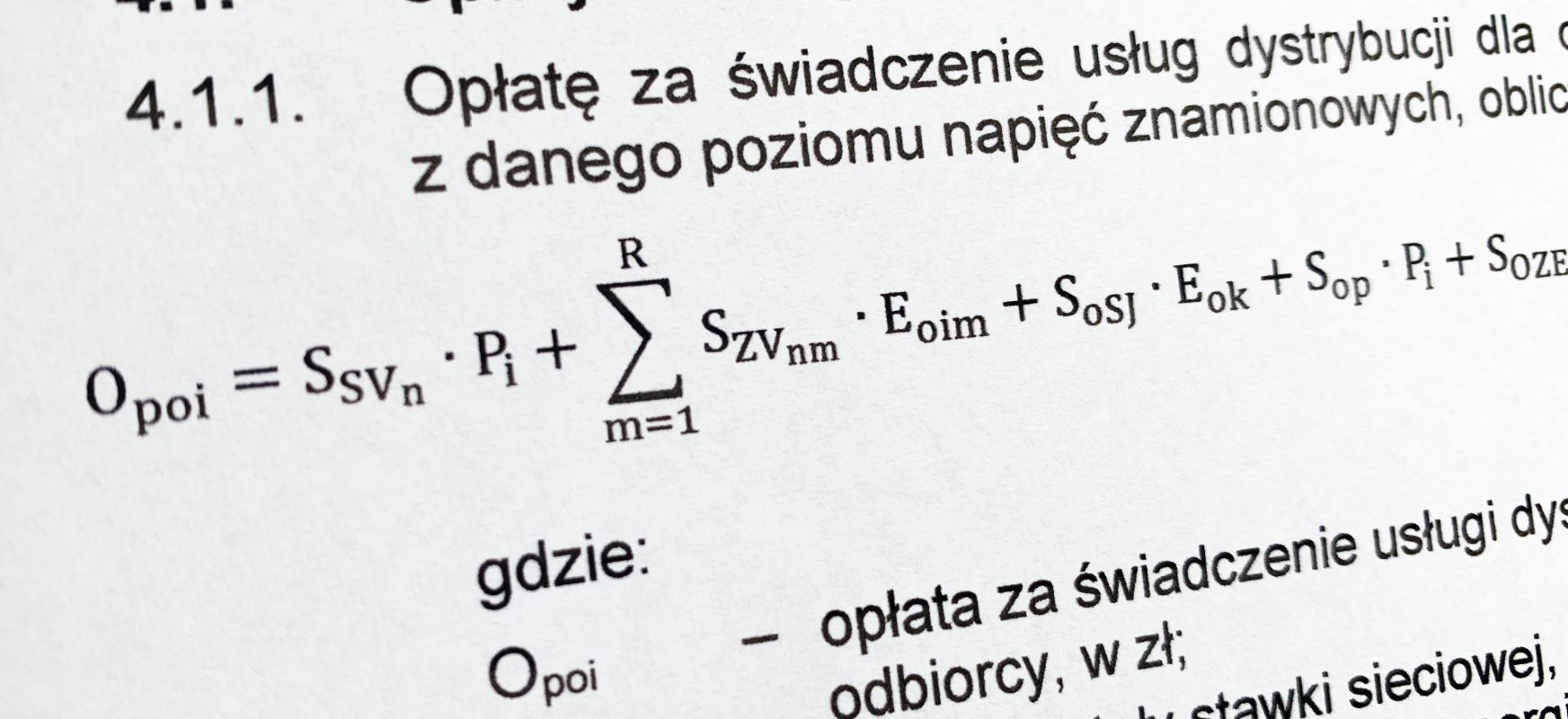 Rachunek za prąd czy zadanie maturalne? Tak wygląda wzór