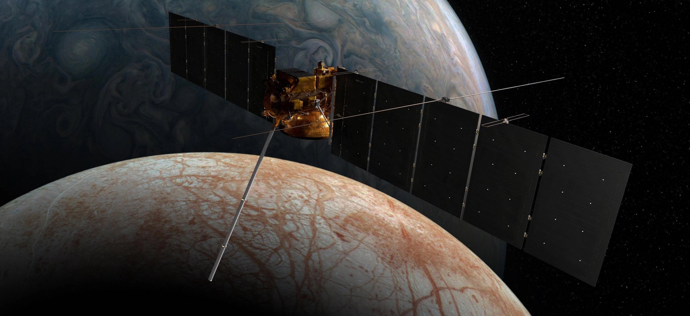 Sonda Europa Clipper uderzy w Ganimedesa, księżyc Jowisza!