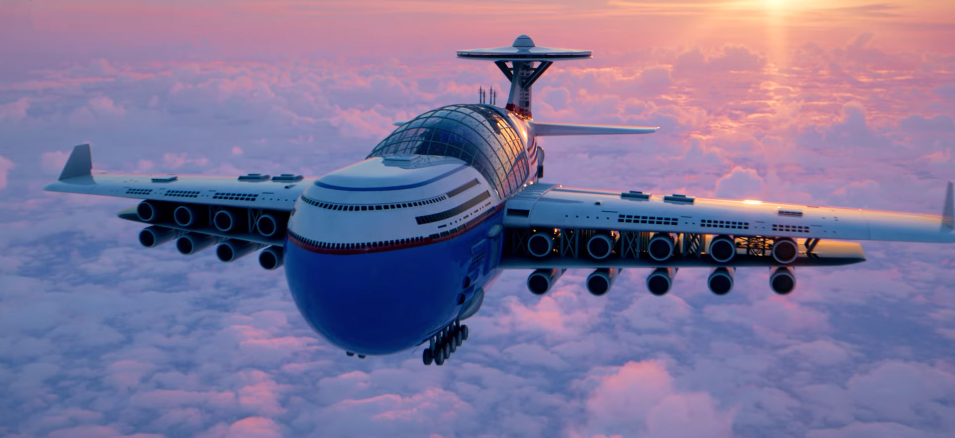 Sky Cruise: latający hotel-wycieczkowiec o napędzie atomowym