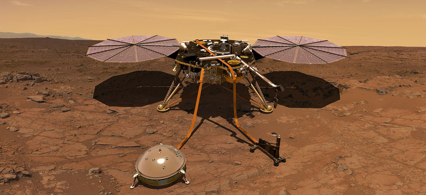 Lądownik InSight usłyszał jak na Marsa spadają meteoroidy