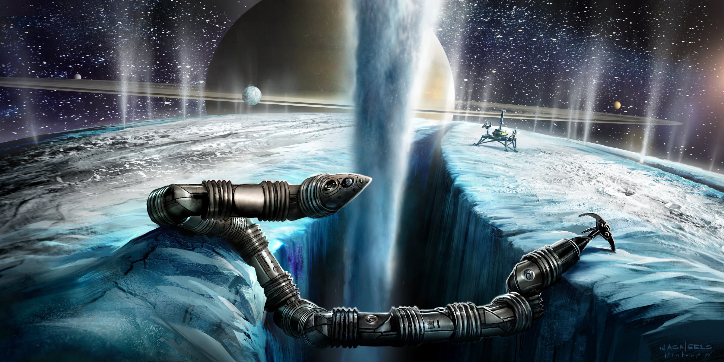 Ludzie wyślą węża w kosmos, żeby poszukiwał życia. Ten robot potrafi nawet pływać
