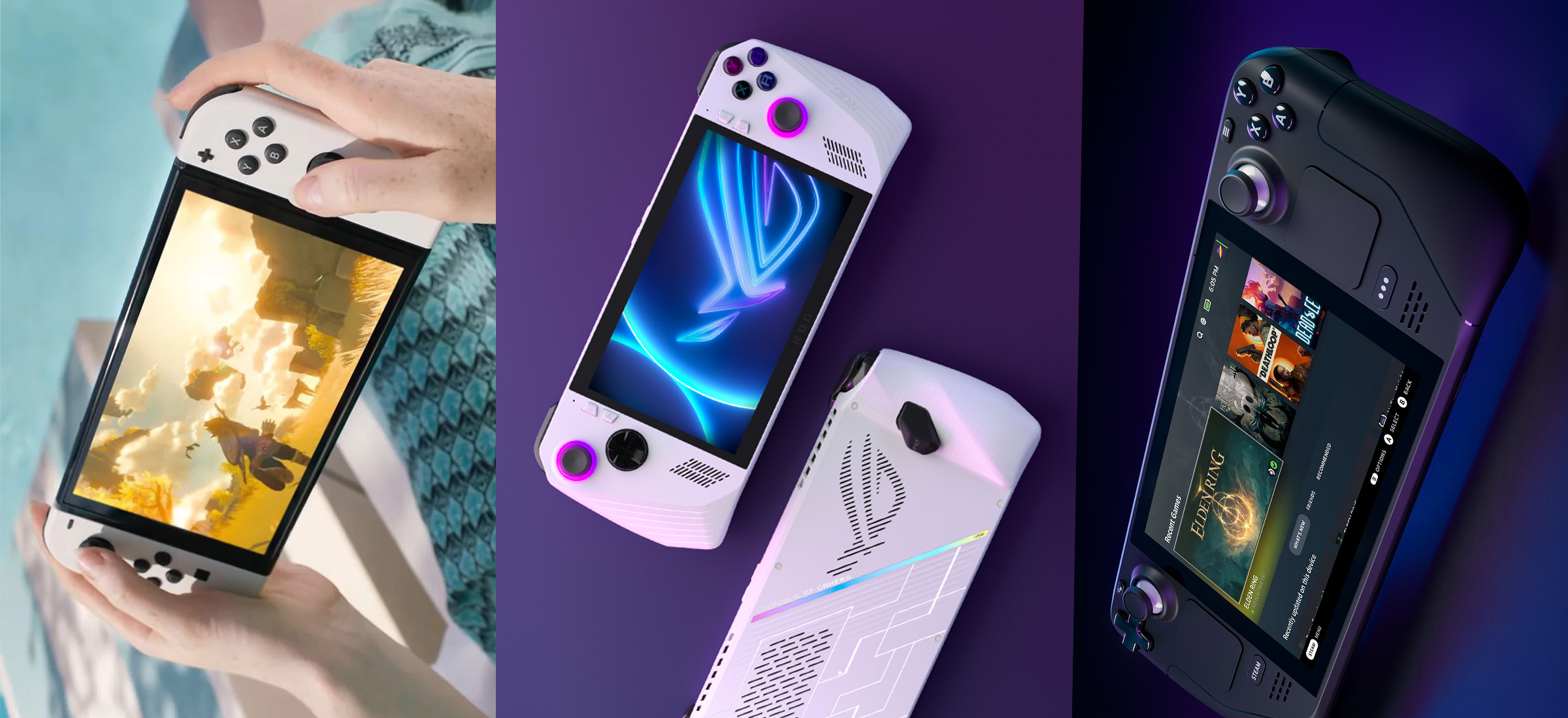 ROG Ally kontra Steam Deck i Nintendo Switch: porównanie