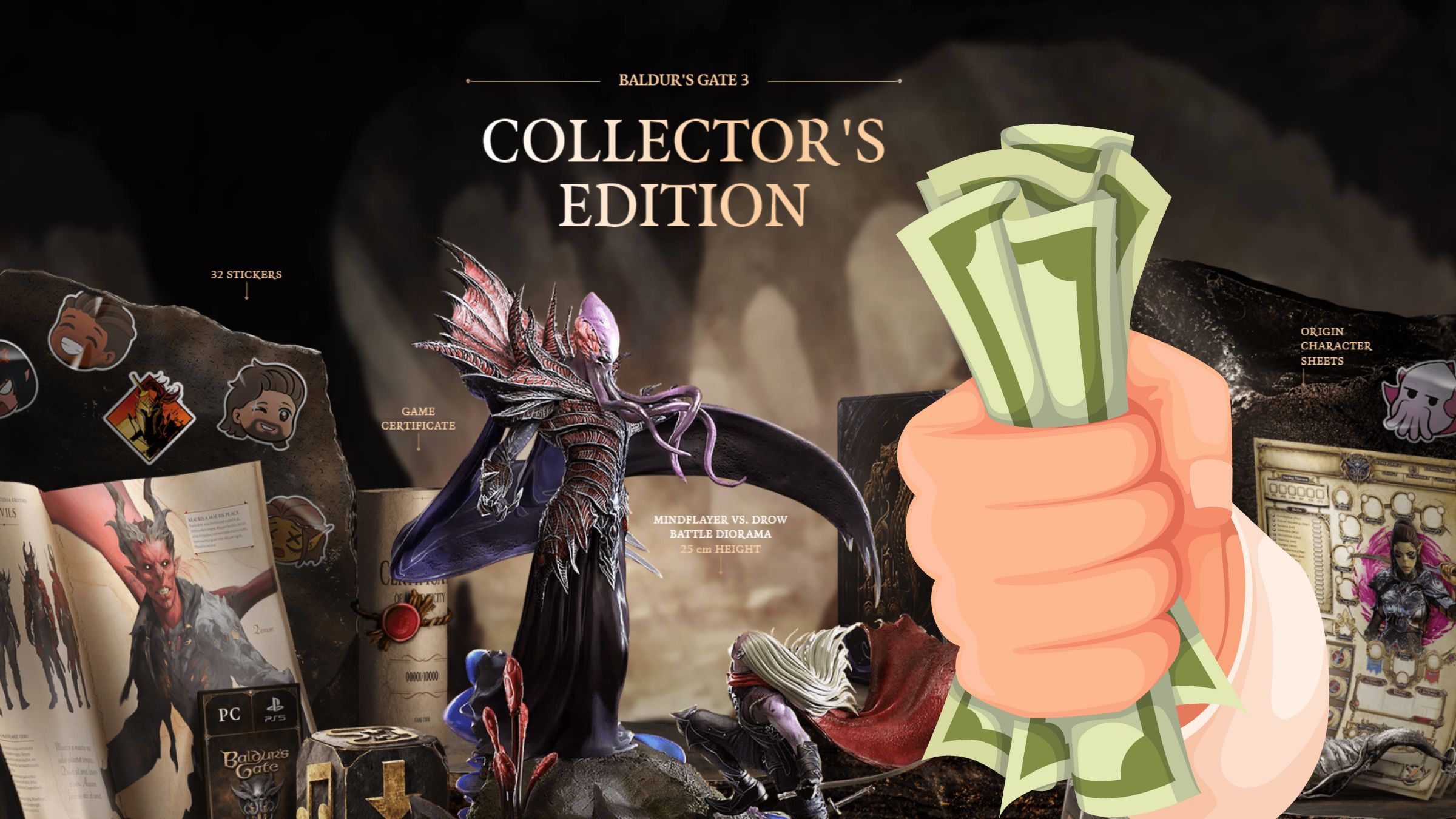 Ediția de colecție Baldur’s Gate 3 atinge prețuri uimitoare