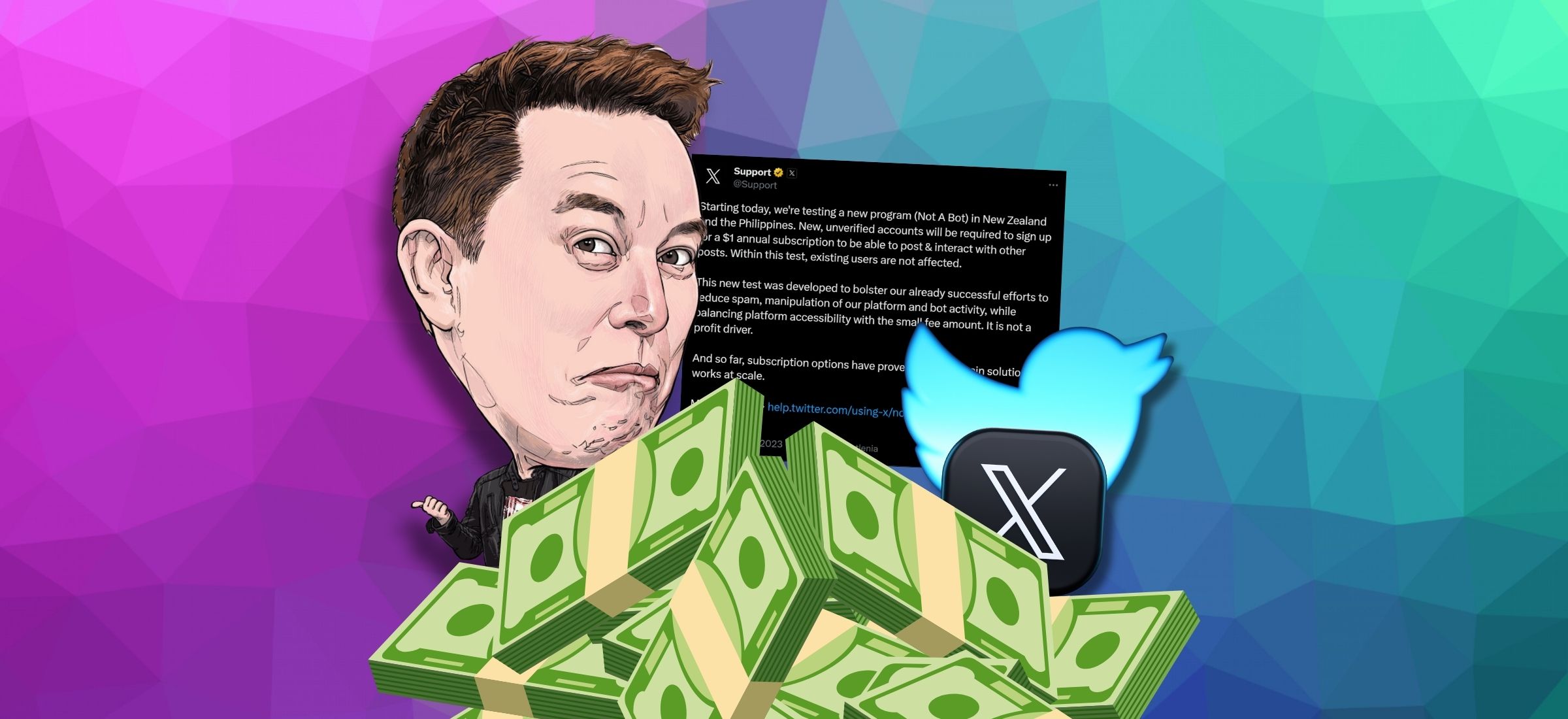 Płatny Twitter w dwóch krajach. Dolar za rok