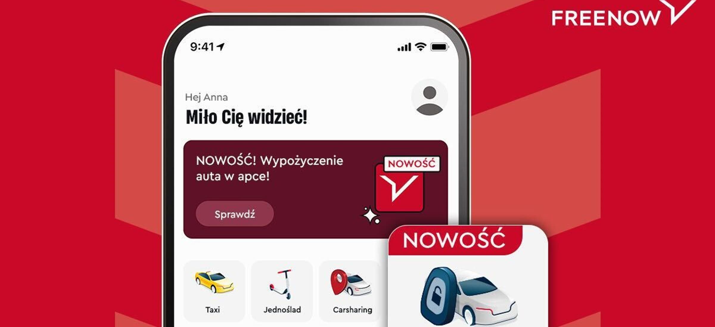 Freenow z nową opcją. Skorzystasz z niej nie tylko w Polsce