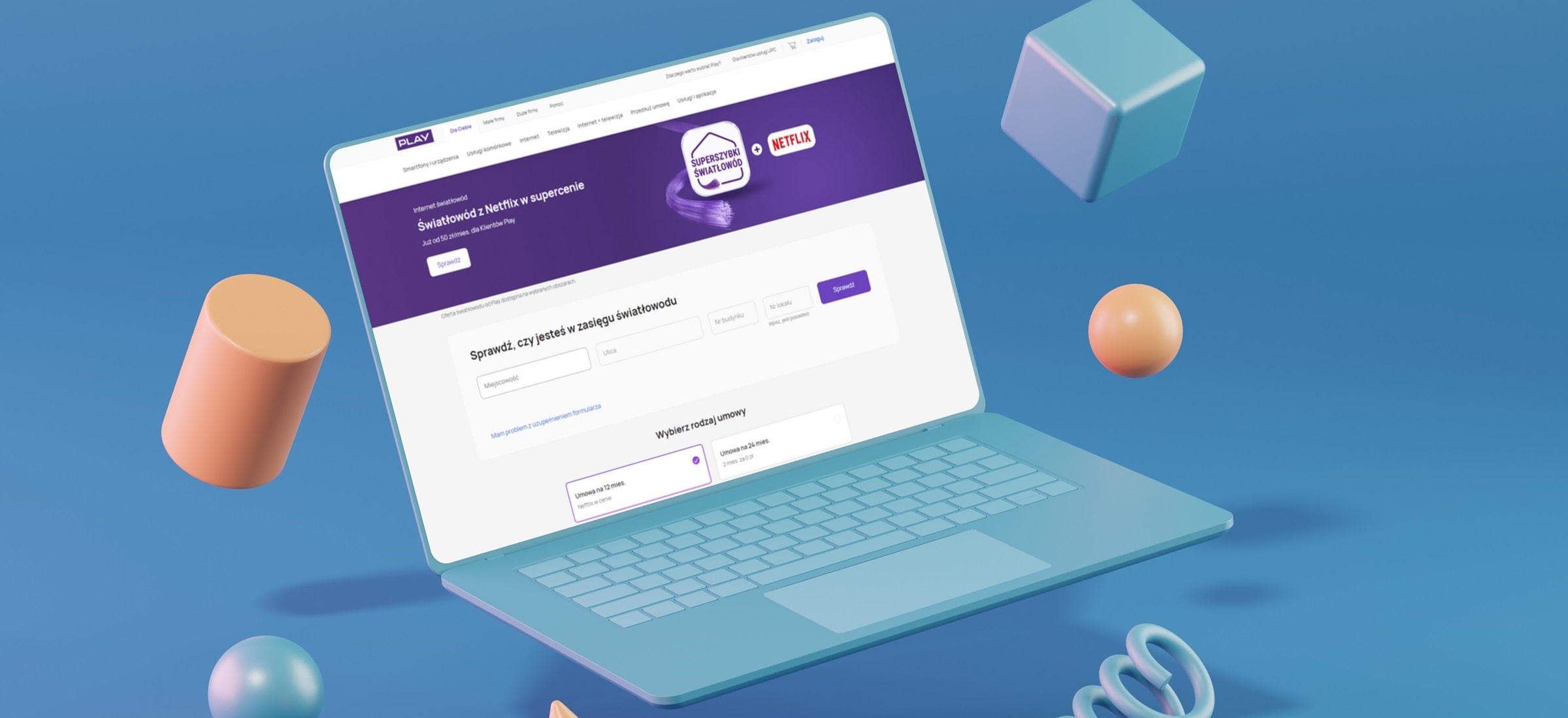 Tani internet światłowodowy. Play dorzuca do tego mocny prezent
