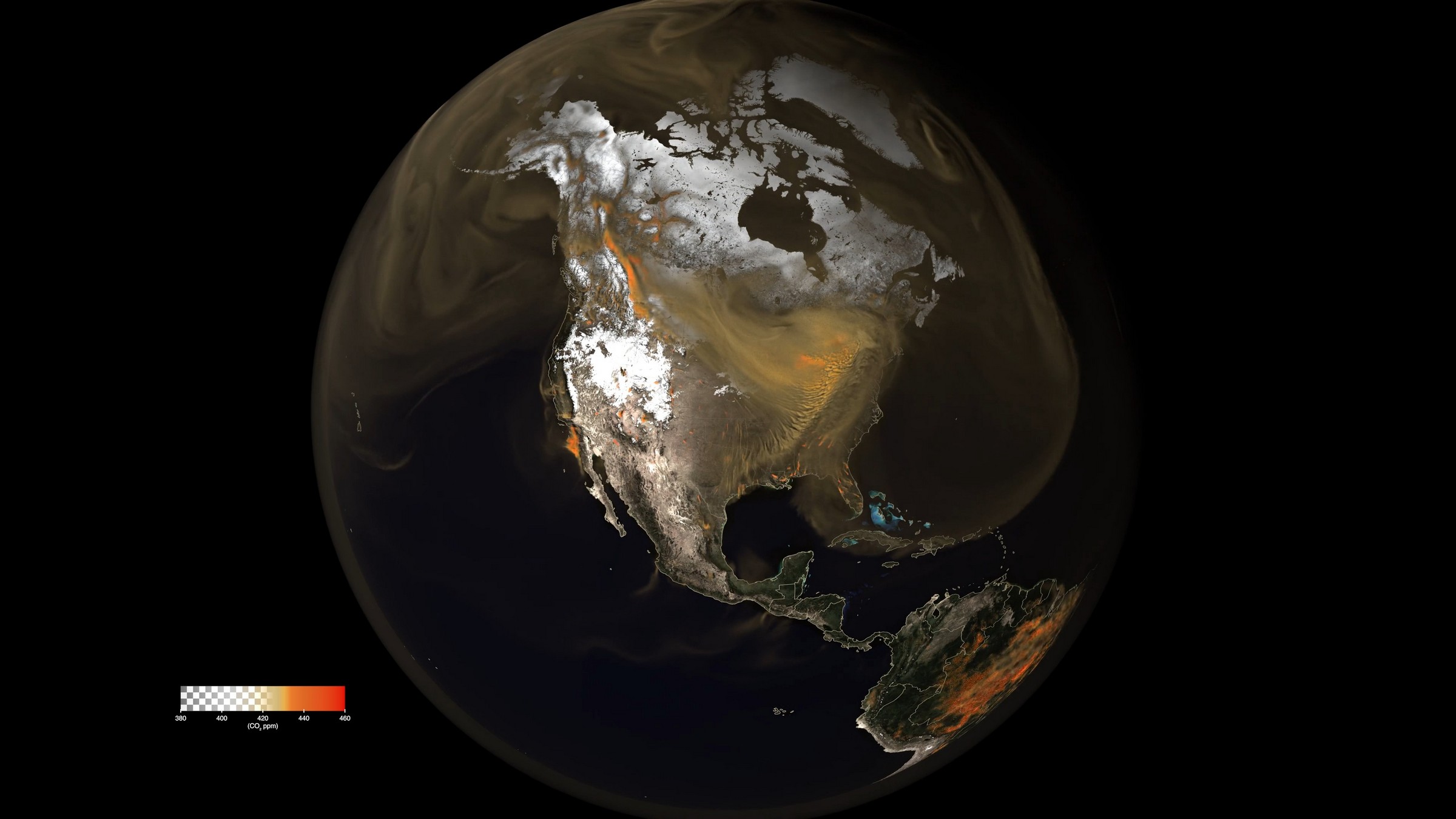 NASA opublikowała nieprzyjemne wideo. Tak dwutlenek węgla przemieszcza się przez atmosferę Ziemi